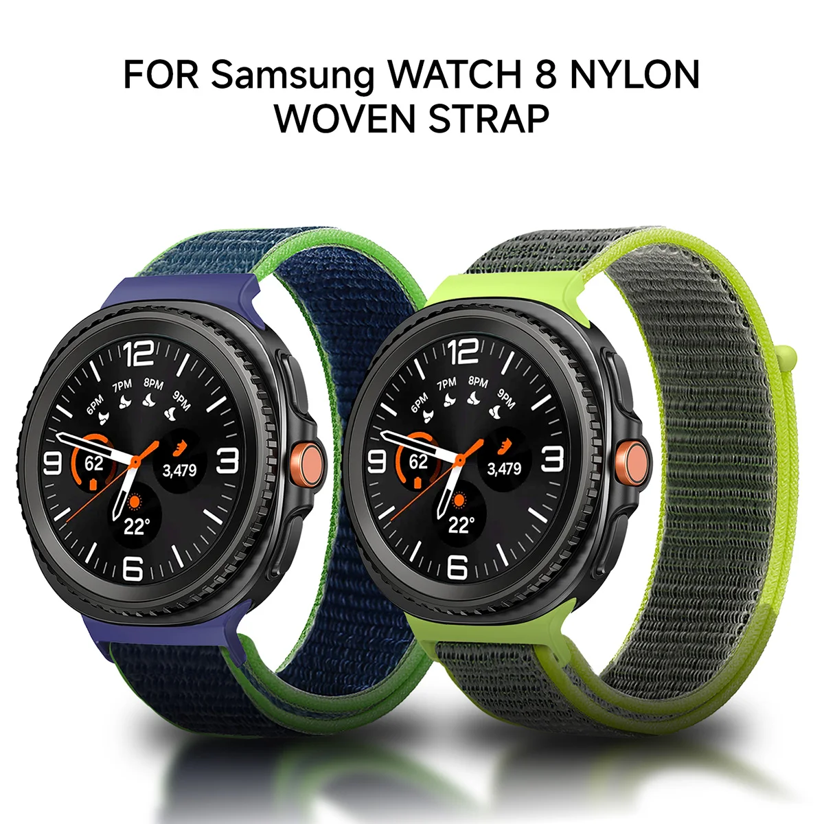 Cinturino in nylon per Samsung Galaxy Watch 8 40mm 44mm cinturino sportivo di ricambio cinturino Watch8 Classic/Watch Ultra2 Correa cinturini