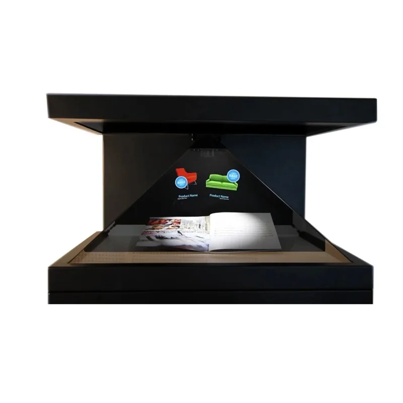 

270 Degree 22-32 Inch Holographic Box Pyramid Hologram Display Showcase Attractive 3D Holographic Projection Pyramid