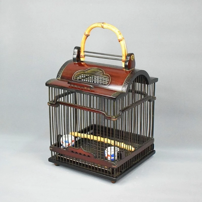 Bird cage climbing finch all bamboo pure hand Seiko