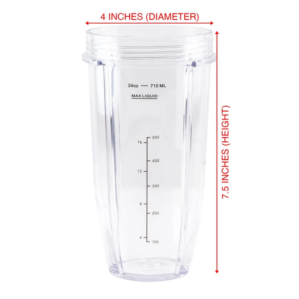 忍者用ブレンダー交換部品、持ち帰り用蓋付きカップ、7フィン抽出ブレード、忍者自動iq、2 24オンス