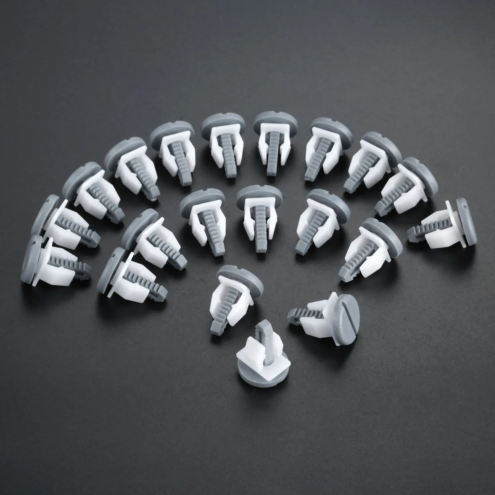 20Pcs Auto Plastic Fastener Clips Door Plate Fixed Clip Cover 6.9x13.5mm Hole for BMW Volvo Mercedes Benz Universal Car-Styling