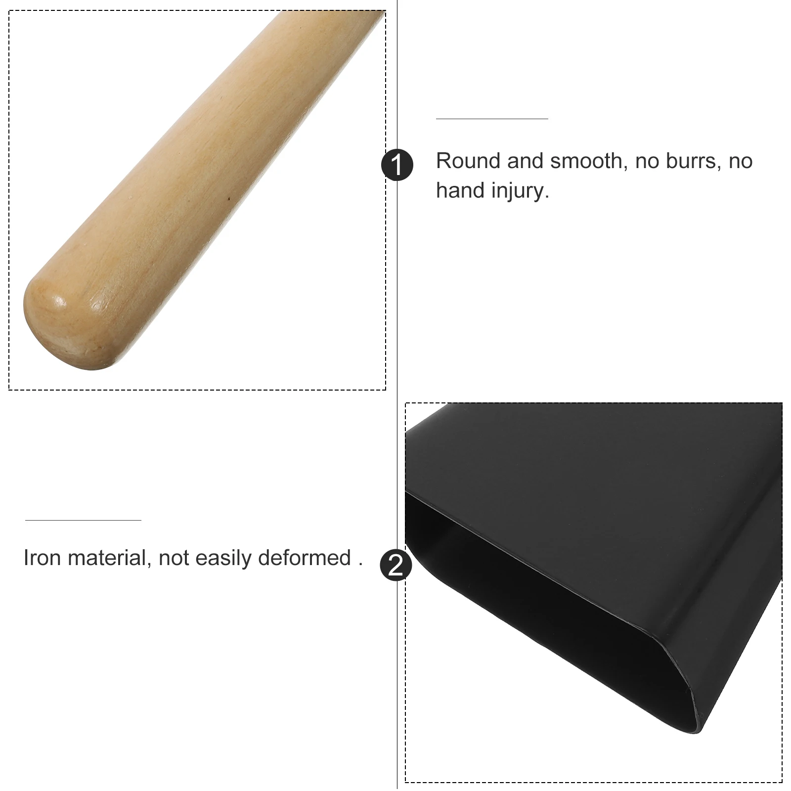 

Metal Cowbells With Handle Loud Calling Bell Kids Musical Instrument For Outdoor Sports Wedding Classroom Agriculture