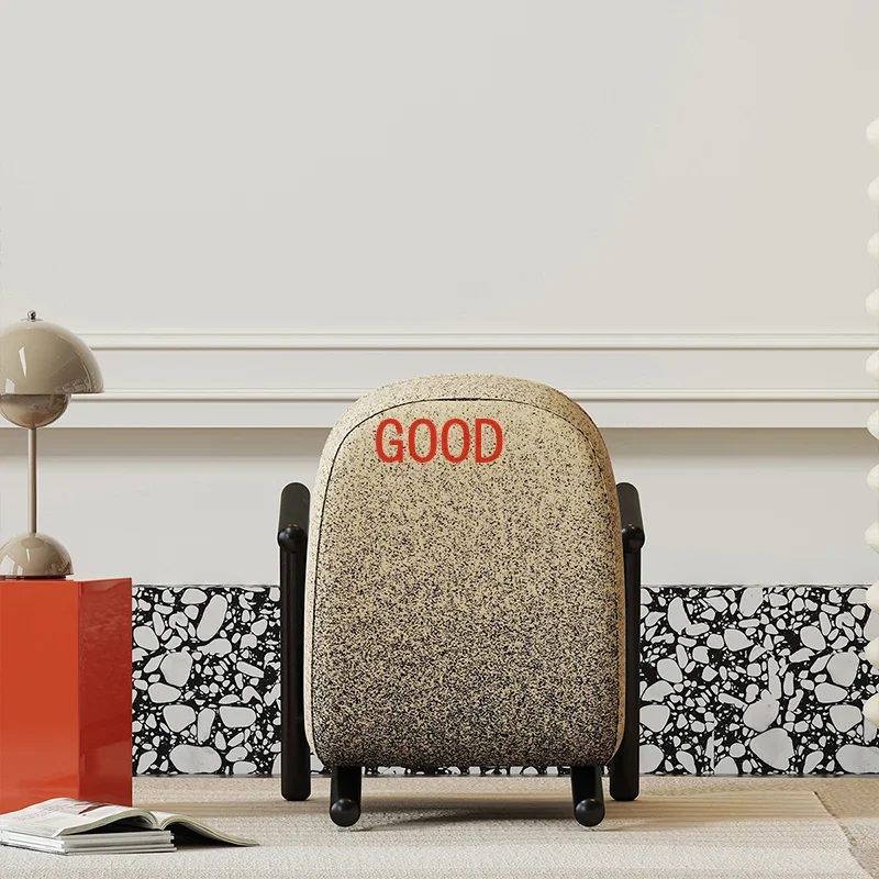 Minimalista moderno luce di lusso piccolo appartamento soggiorno camera da letto balcone terrazza pigro sedia per il tempo libero sedia