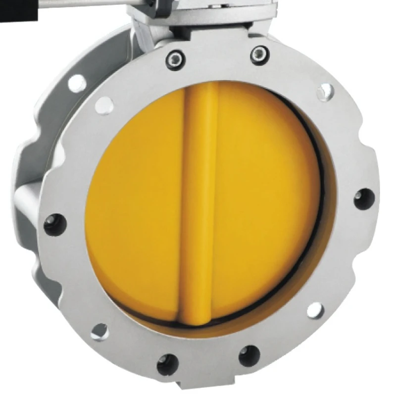 

Special aluminum alloy pneumatic powder butterfly valve for fly ash cement powder oblique dust