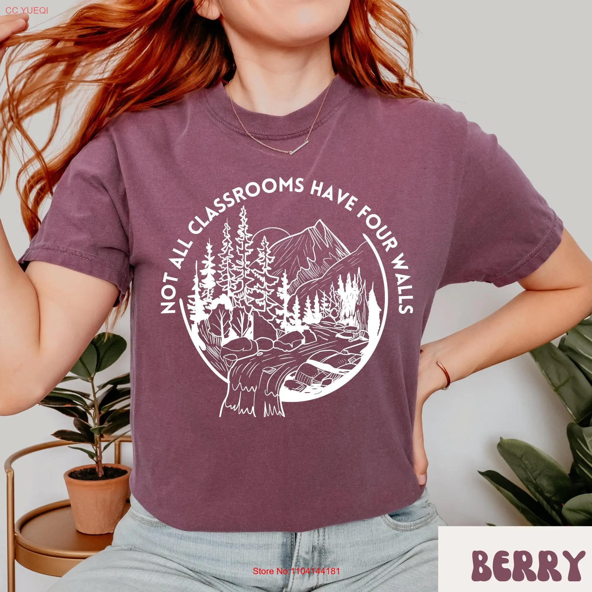 Nature School Comfort Colors T Shirt Homeschool Based 3k Homeschooling Resources Teacher For Mama long or short sleeves