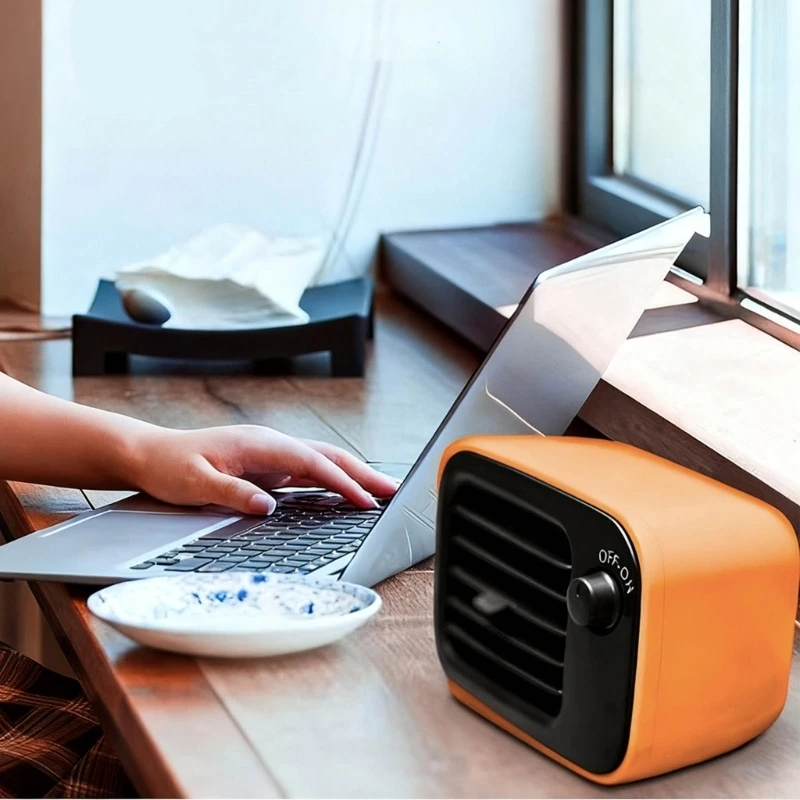 D0AB 500W Ceramic Heating Machine Energy Saving Vertical Household Office Bathroom Electric Heating Machine Energy Saving Space