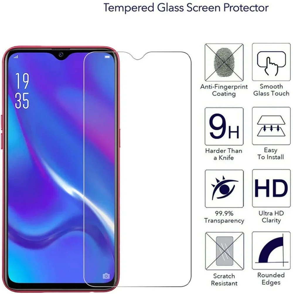 Shatter-Proof Dirt-Resistant Glass Guard For OPPO A17 A57 A16e A58 K10 Pro A57s Reno7 Lite A17k Premium Tempered Glass Shield