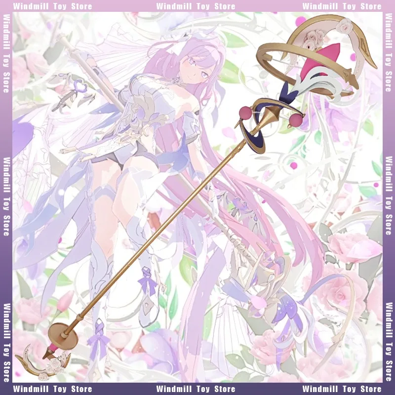 

180 см Elysia Honkai Impact 3rd игра периферийные волшебная палочка деревянная модель съемный безопасный косплей настольный орнамент коллекции игрушек