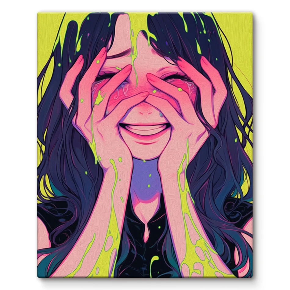 

SDOYUNO-Painting By Numbers On Canvas To Paint Women anime cartoon hand drawn With Frame Handpainted Kits Oil Wall Decororation