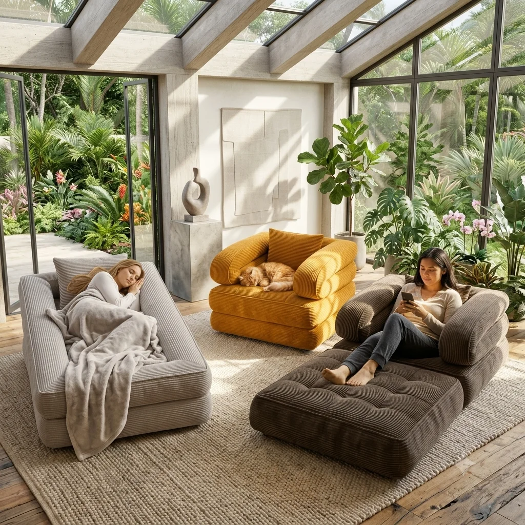 Compressed Single Tatami Sofa Bed Modern Eco-friendly Fabric and Sponge Suitable for Balcony Apartment Hotel Use Customizable