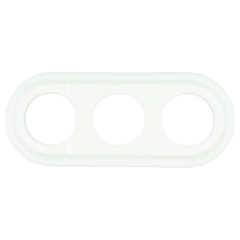Marcos de porcelana empotrados para interruptor de pared, toma de corriente, interruptor Retro