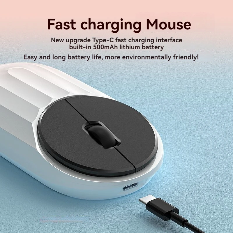 

Rechargeable Bluetooth Mouse Wireless Dual Mode 5.2 Silent Computer gaming Ergonomic Mouse 2.4 USB for PC Laptops