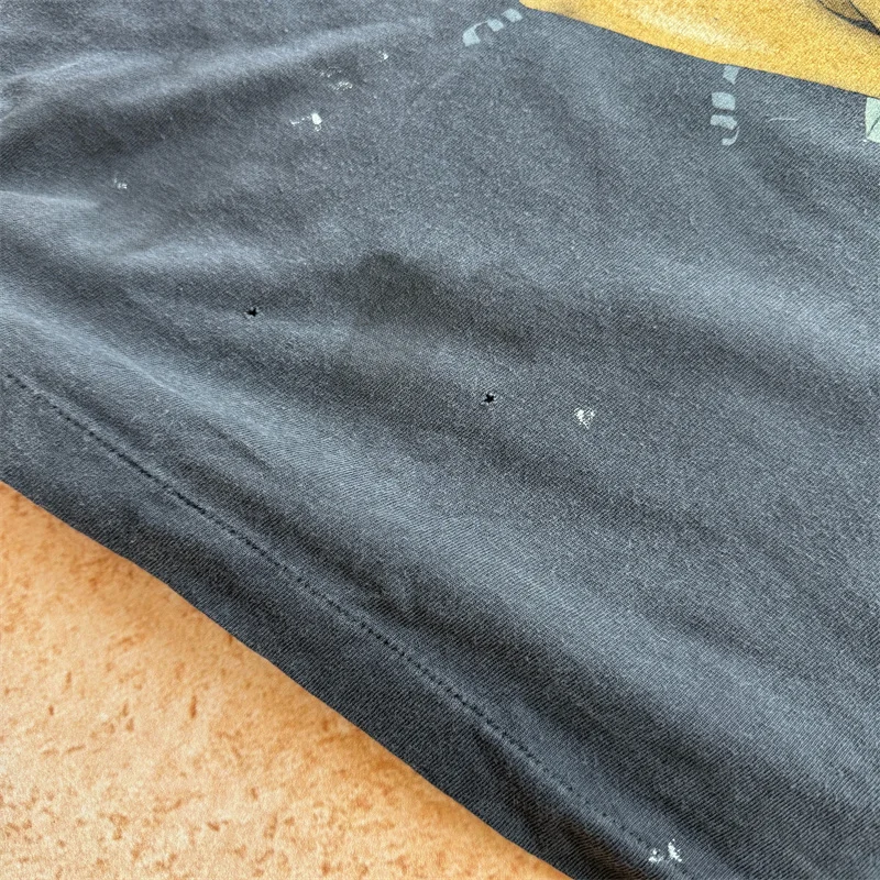 High Quality Black Saint Michael Tshirts Anime Character Prints Men Women Retro Casual Long Sleeved T-shirts