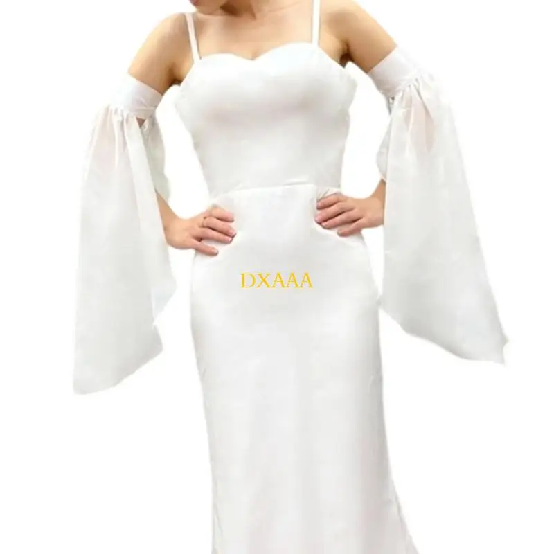 dxaa แขนแต่งงานที่ระบายอากาศได้ผ้าแขนน้ำหนักเบาสำหรับเจ้าสาวสะดวกสบายพอดี