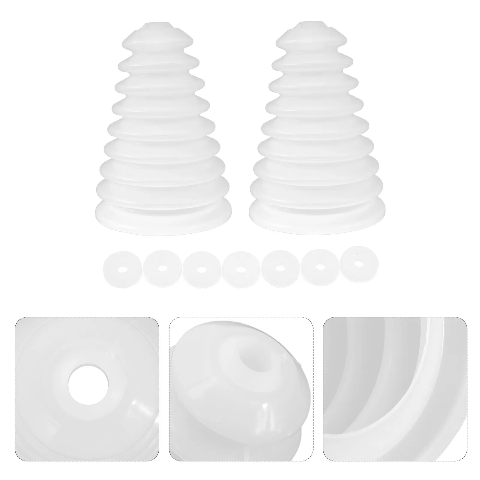 

2Pcs Electric Drill Dust Collector Cover Premium Silicone Resilient Light Duty Hammer Tool Protector for Clean Drilling Work