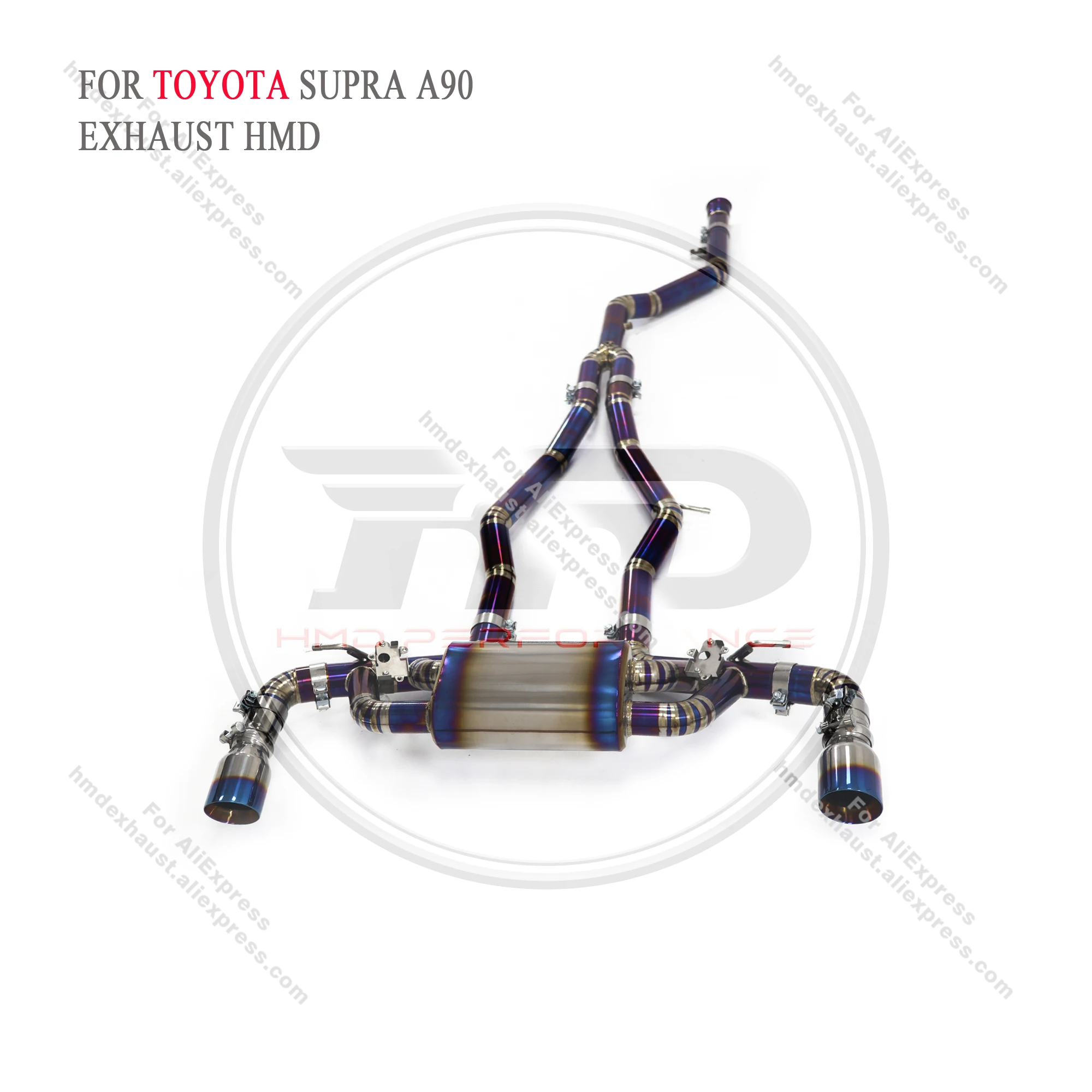 

HMD Titanium alloy Exhaust System Performance Catback For Toyota Supra A90 A91 3.0T Muffler With Valve