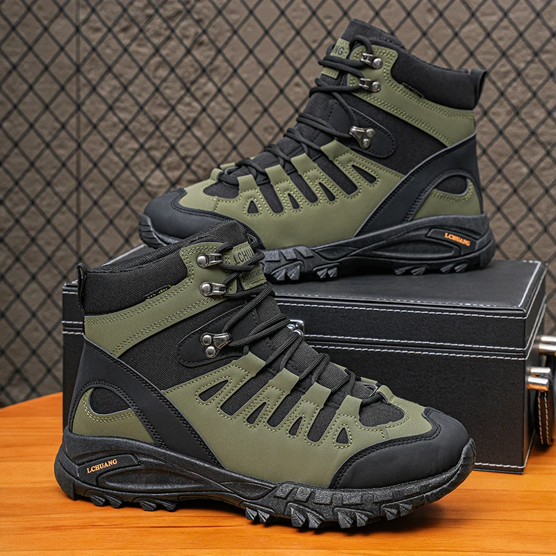 

Outdoor mountaineering shoes popular autumn outdoor field training battlefield training hiking military boots high-top combat