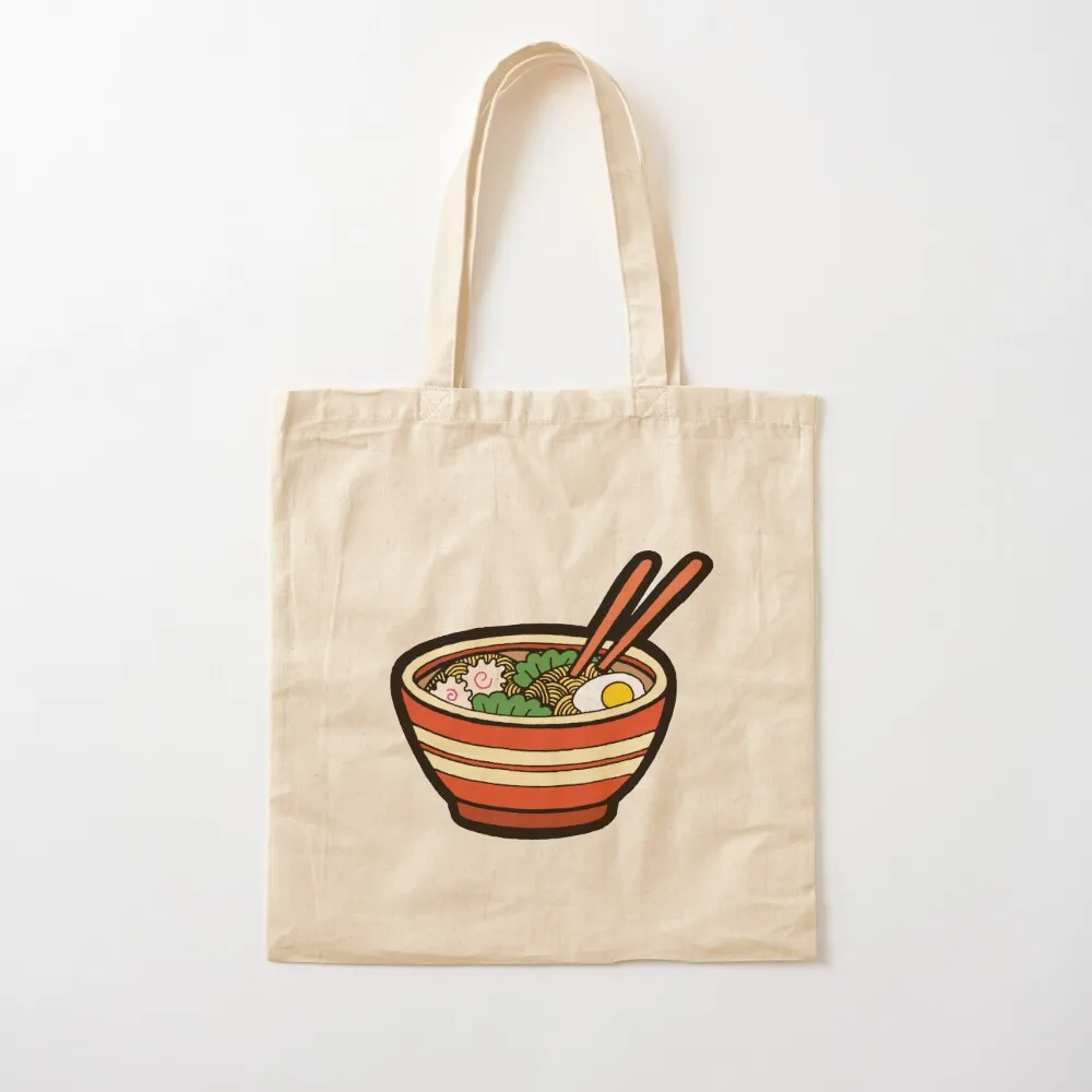 Ramen Bowl Pattern in Dark Blue Tote Bag tote bag university bag luxury women Lady shopping cart bags Canvas Tote