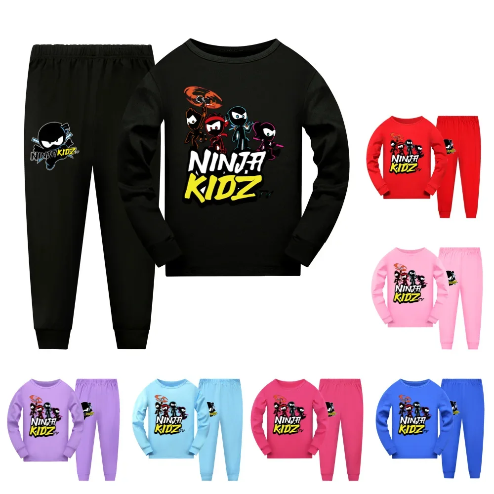 

Kids NINJA KIDZ Clothes Pajamas 3-14Yaers Children Sleepwear Baby Pajamas Sets Boys Girls Pyjamas Pijamas Cartoon Nightwear