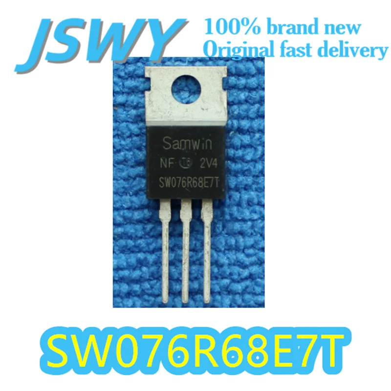 (10/50 pieces) SW076R68E7T SW076R68 TO-220 Through-Hole Package N-Channel MOSFET 680V/7.6A 68mΩ@10V Low On-Resistance Genuine