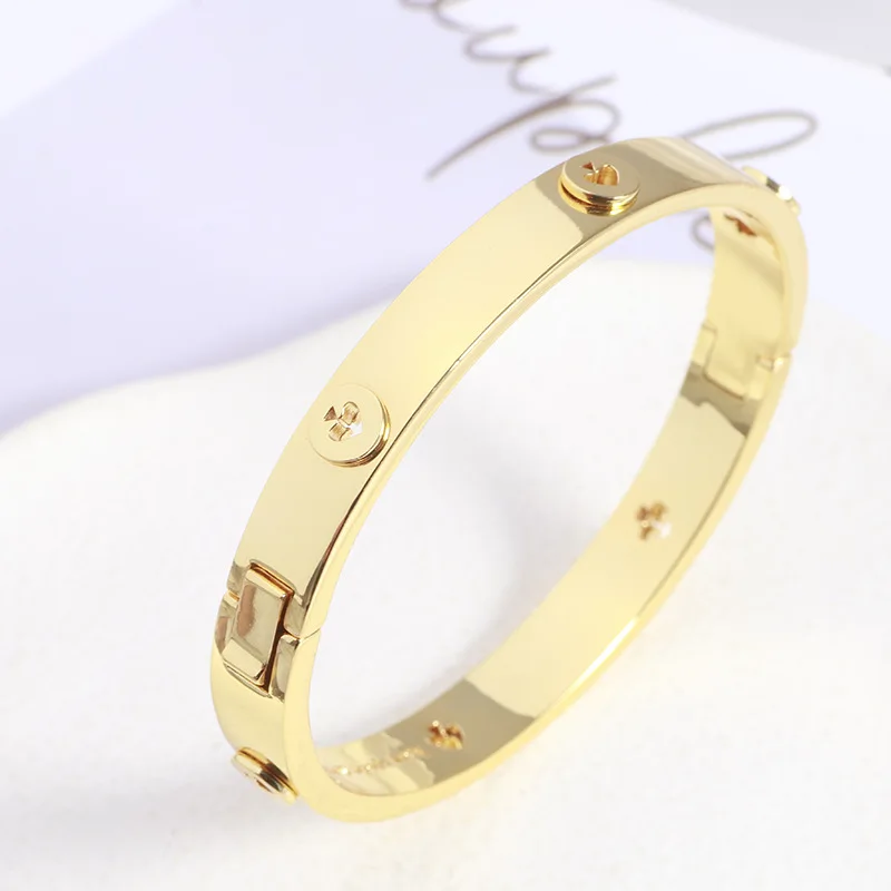 Jewelry 1:1 Love Bangles Bracelets For Women bijoux femme tendance 2024