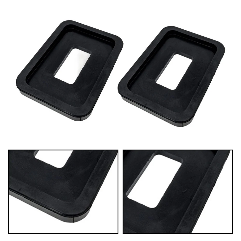 2pcs Gym Rubber Cushions 12.6x9.2x1.5cm Shock Absorbing Bumpers for Equipment Feet Floor Protection Noise Control