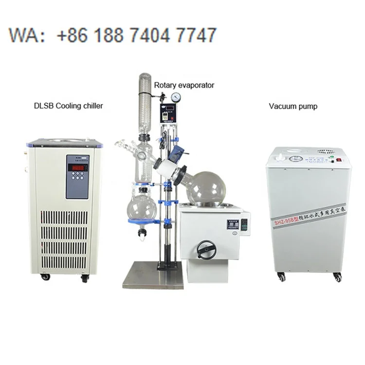 Lab Crystallizer Distillation Evaporadores Rotary Evaporator With Chiller and Vacuum Pump Rotavapor Condensate Evaporator Price