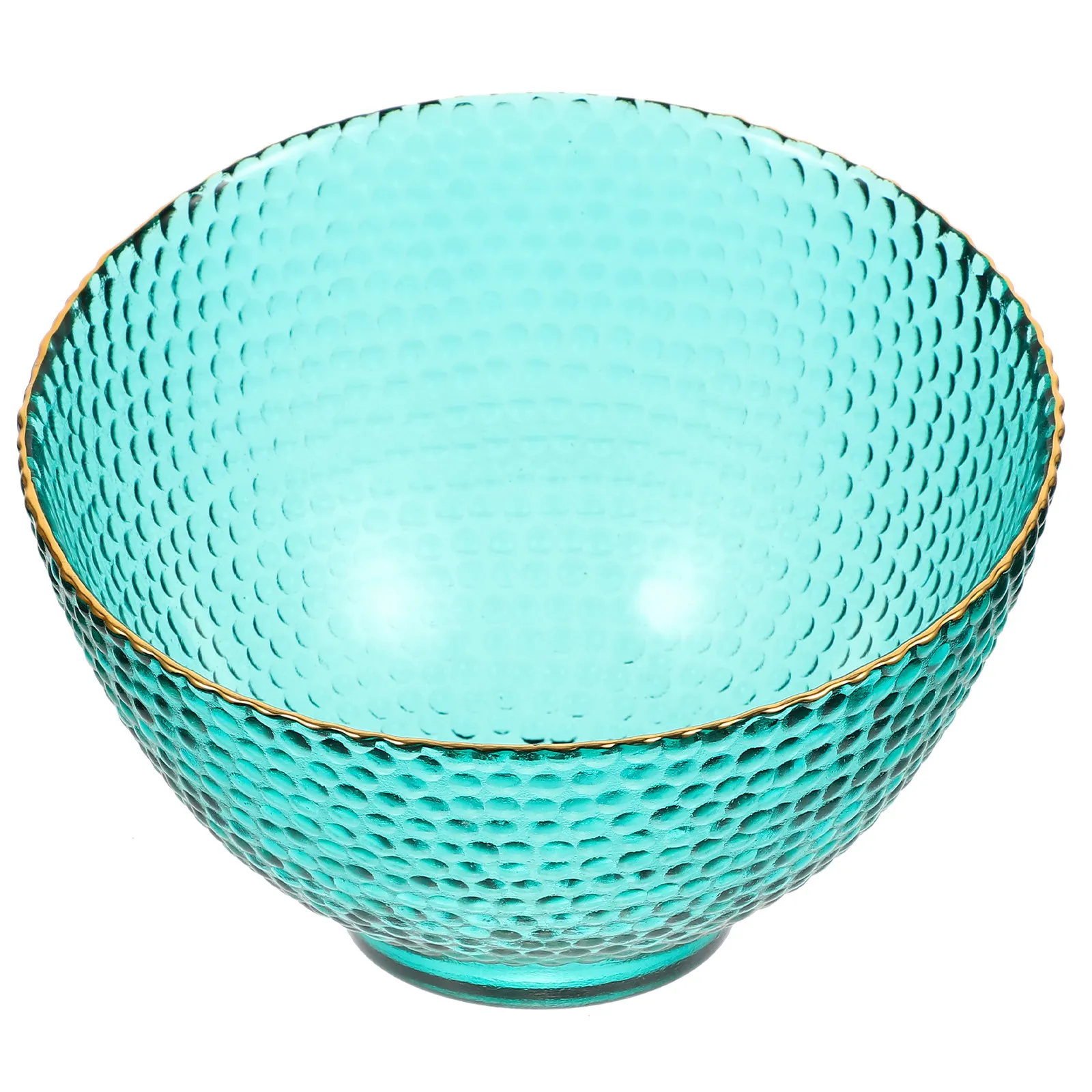 

Smooth Round Glass Bowl Creative Salad Fruit Storage Container Clear Material Exquisite Workmanship Kitchen Supplies