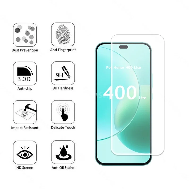 1–3 Stück 9H gehärtetes Glas für Honor 400 300 200 Pro Lite, HD-Displayschutzfolie, gehärtete Folie, kratzfest