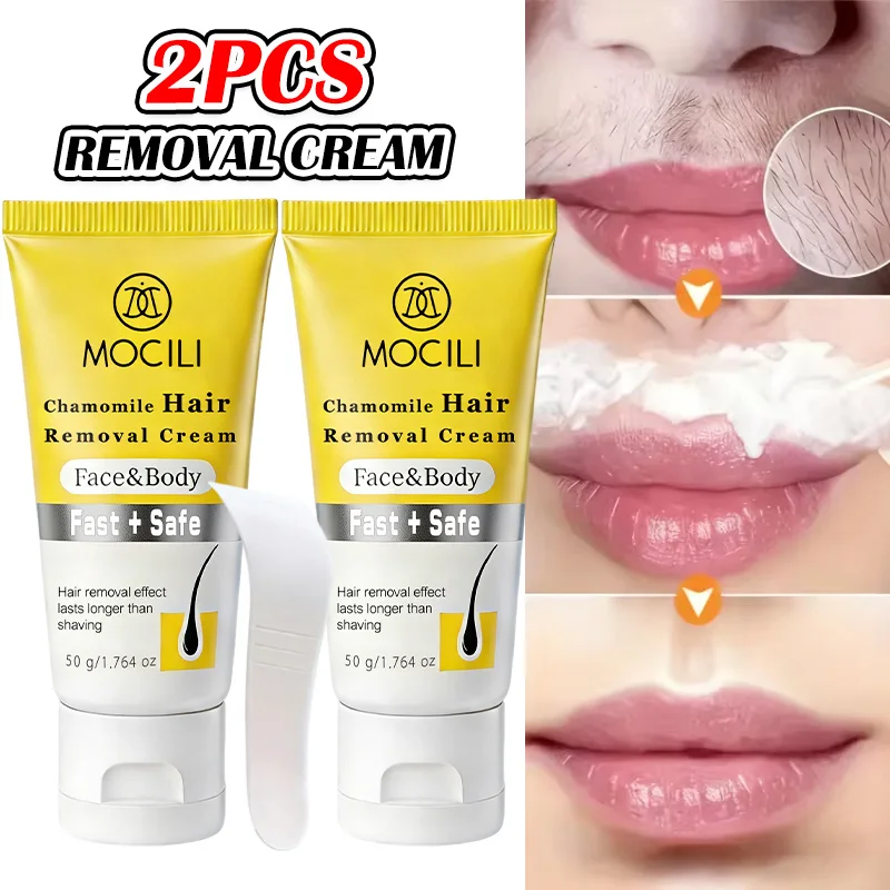 

2 шт., крем для удаления волос, крем для постоянного удаления волос, крем для интимных зон, безболезненное средство для удаления волос, ингибитор роста волос для мужчин и женщин