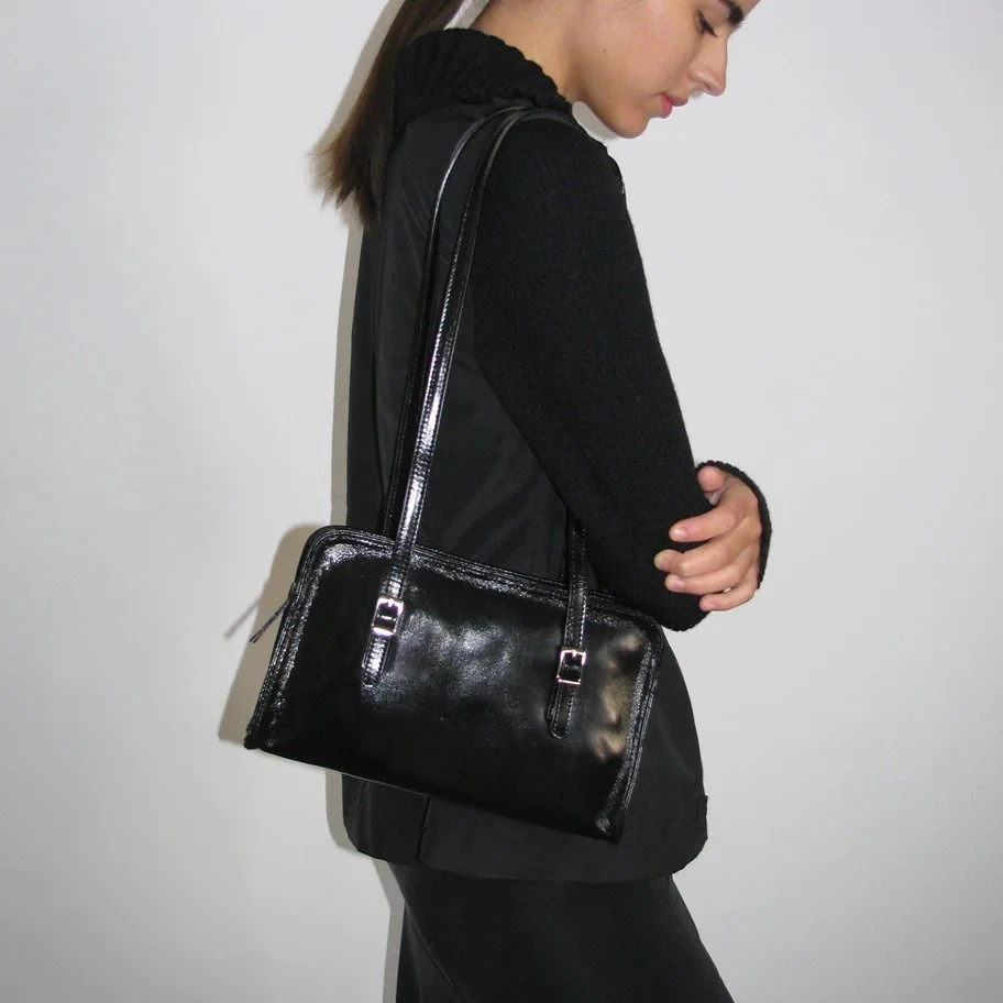 Single Shoulder Tote Bag, Oil Wax Cowhide Women's Bag  Tote Bags for Women