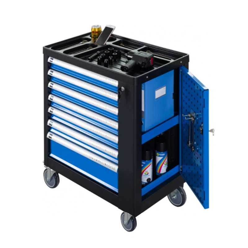 7 Drawers professional heavy duty tool cabinet and casters rolling cabinet