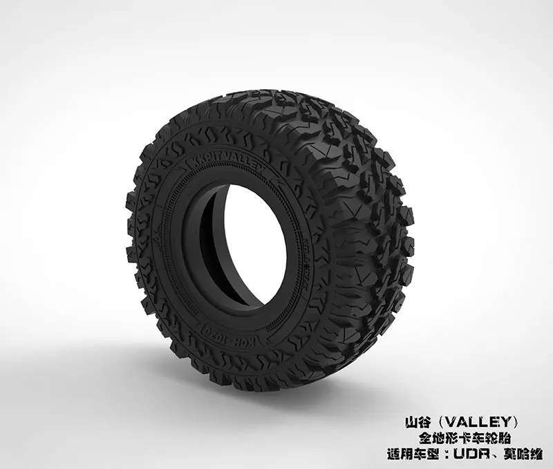 Radio control RC Car KKPIT VALLEY 4pcs Tires tyres for traxxas UDR Arrma Mojave 1/7 option upgrade parts