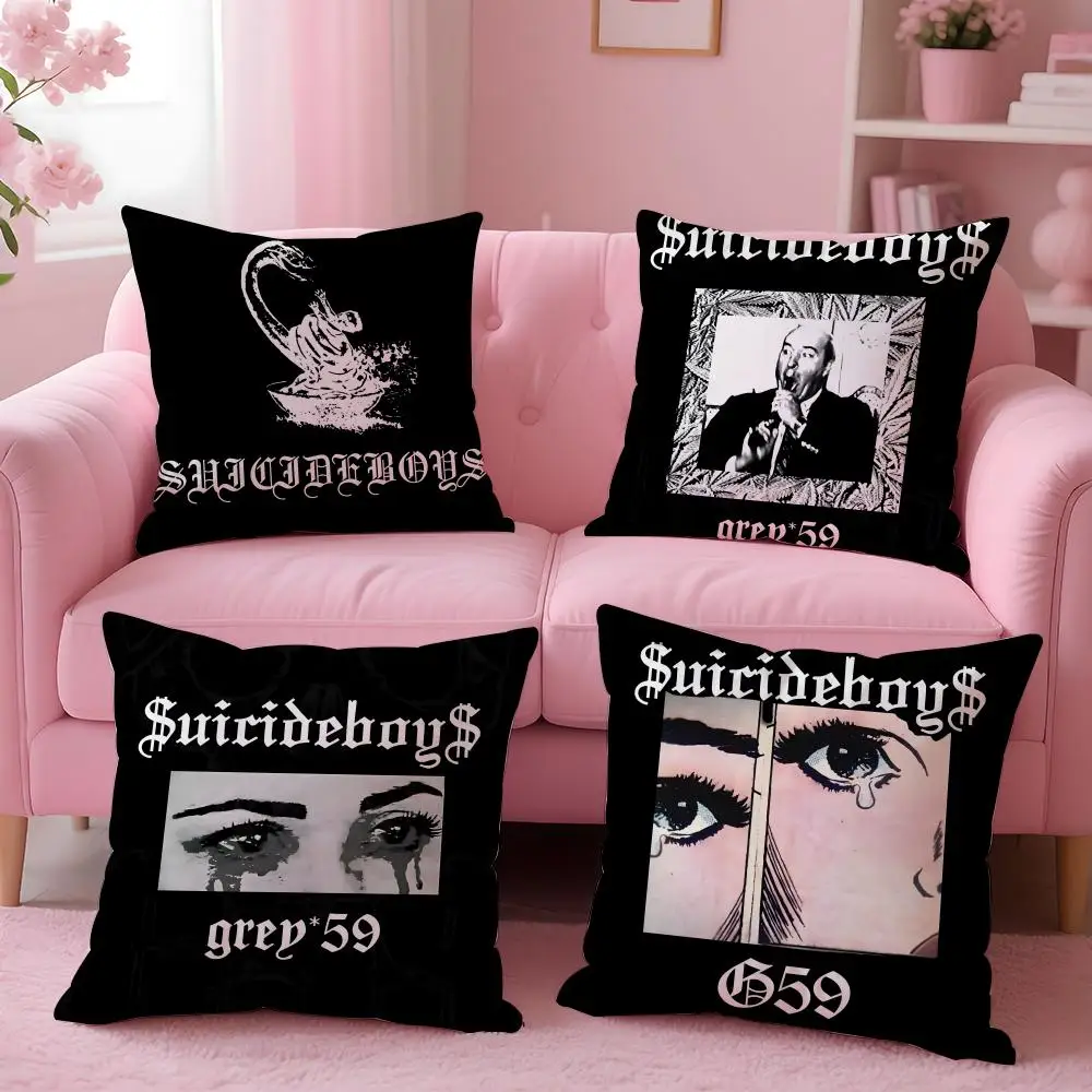 Beliebter Suicideboys Kissenbezug, bequemer, wendbarer Kissenbezug, ideal für Auto, Sofa, Schlafzimmer und darüber hinaus
