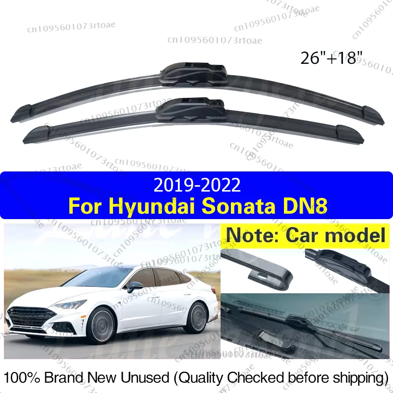 

Car Front Wiper Blade Blades For Hyundai Sonata DN8 2019 2020 2021 2022 Windscreen Brushes Window Windshield 26"+18" Accessories
