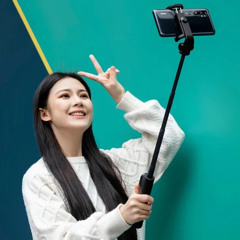 Imagem -06 - Xiaomi-mi Zoom Tripé Selfie Sticks Controle Remoto Compatível com Bluetooth Dobrável Extensível 360 ° Rotativo Android Ios