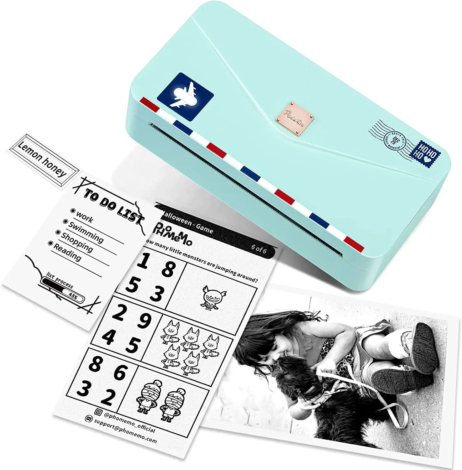 Phomemo M04AS طابعة حرارية للهاتف المحمول عبر الحدود تعمل بالبلوتوث طابعة أسئلة خاطئة صغيرة منزلية صغيرة