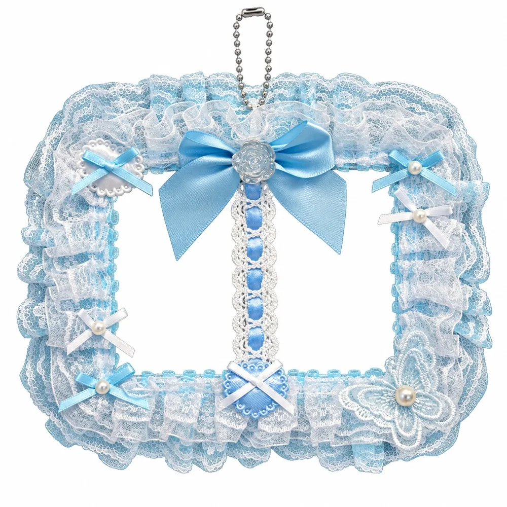 New Double Slot Photocard Holder Ribbon Bow Cute Photocard Case Lolita Style Photo Card Display Holder Bag Supplies