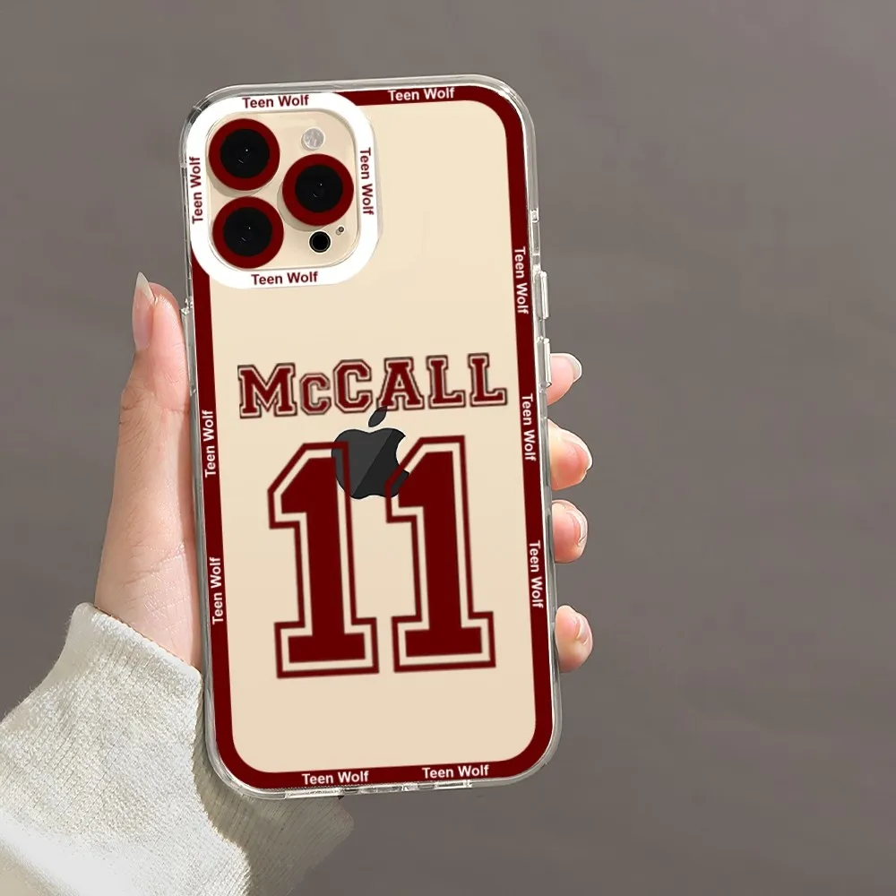 Teen Wolf TV Phone Case For iPhone 11 12 Mini 13 14 Pro Max Transparent Shell