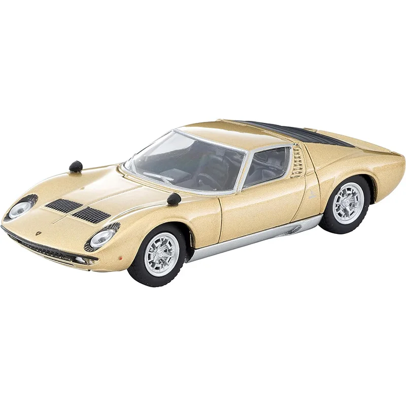 TAKARA TOMY TOMYTEC Tomica 1:64 TLV Lamborghini Miura S Golden edición limitada aleación juguete Motor Diecast Metal modelo regalo, juguete para niño