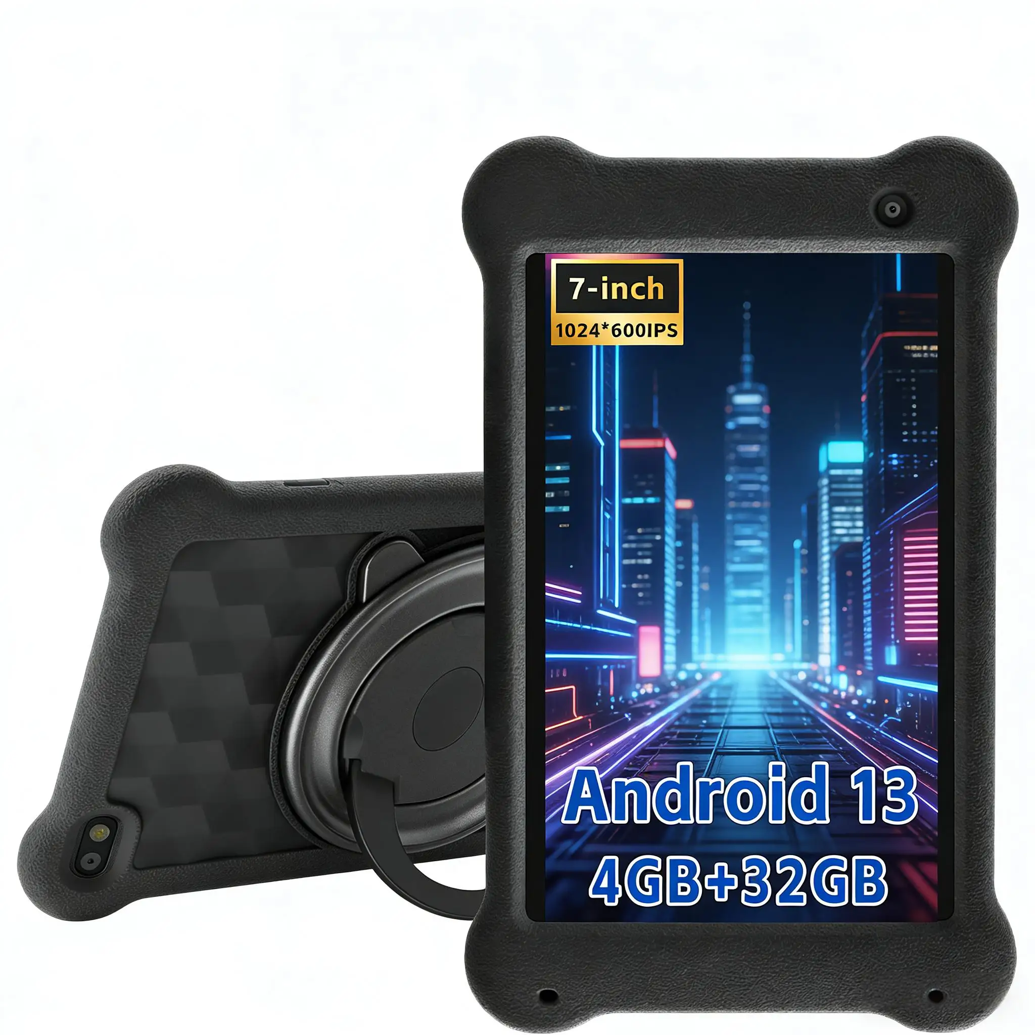 Paitanry Cheap Android Tablet 7 Inch Android 13 Quad Core 4GB RAM 32GB ROM WiFi Bluetooth Portable Lightweight Tablet PC