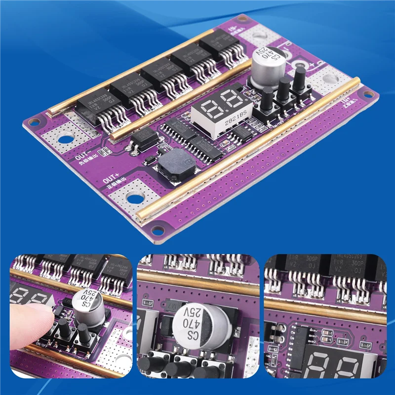 

A63K-Spot Welder DIY Kit 99 Gears Of Power Adjustable Spots Welding Control Board For Welding 18650 Battery 0.05-0.3Mm