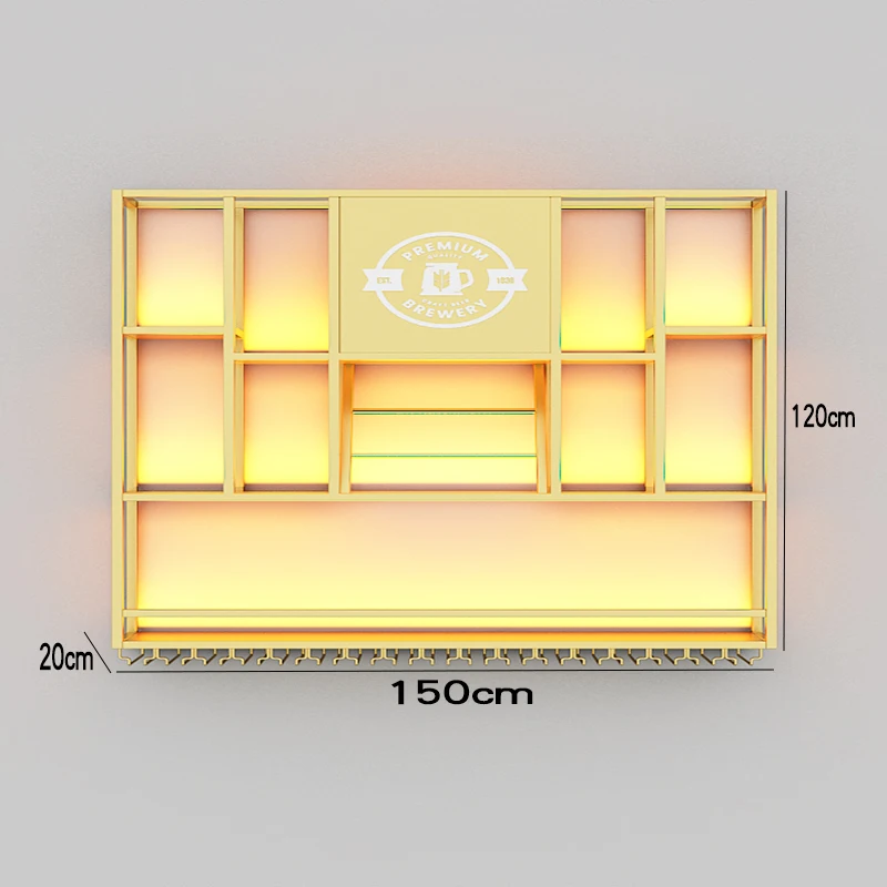 Деревенский эстетический винный шкаф для хранения, дизайн дисплея, простой минималистичный винный шкаф, европейская стоячая металлическая мебель Szafka