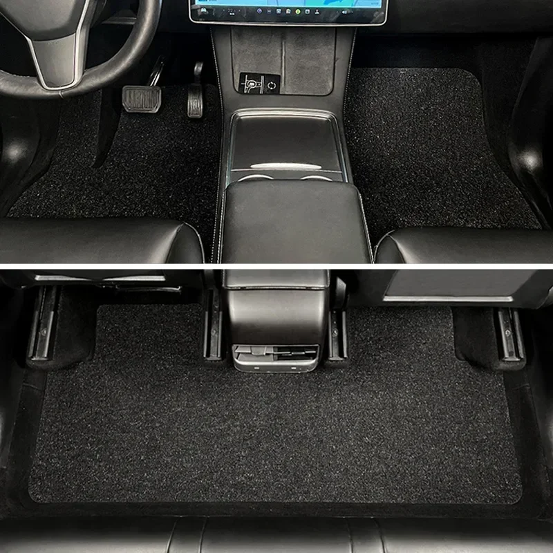 Floor Mats for Tesla Model 3 Anti-slip Mats Cargo Liner Cargo Trunk Mat Left Right Driving Mat Front Trunk Pad Inner Accessories