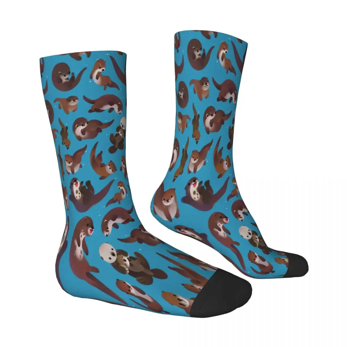 Otter Animal Socks Male Mens Women Winter Stockings Printed