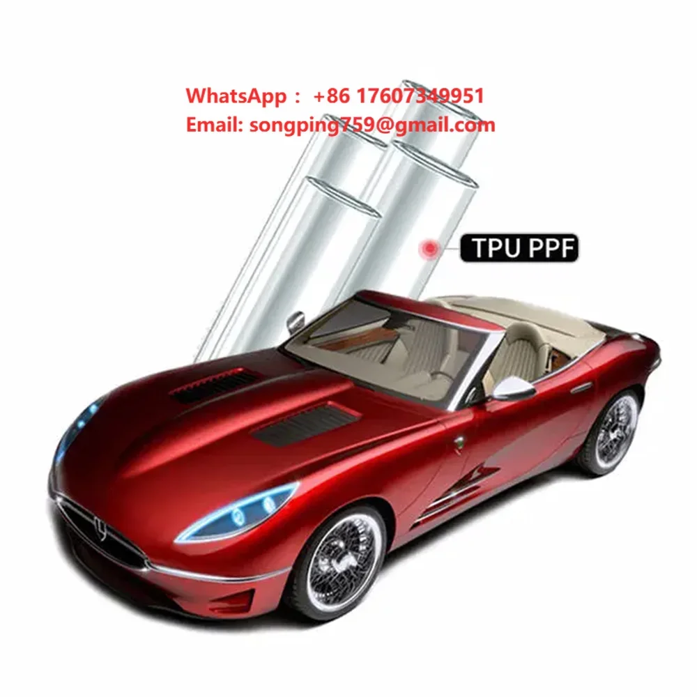 8.5mil Transparent Invisible PPF Self Healing 95% UV Protection Anti Scratch Car Clear Paint Protection Film TPU Wrap Film 5+
