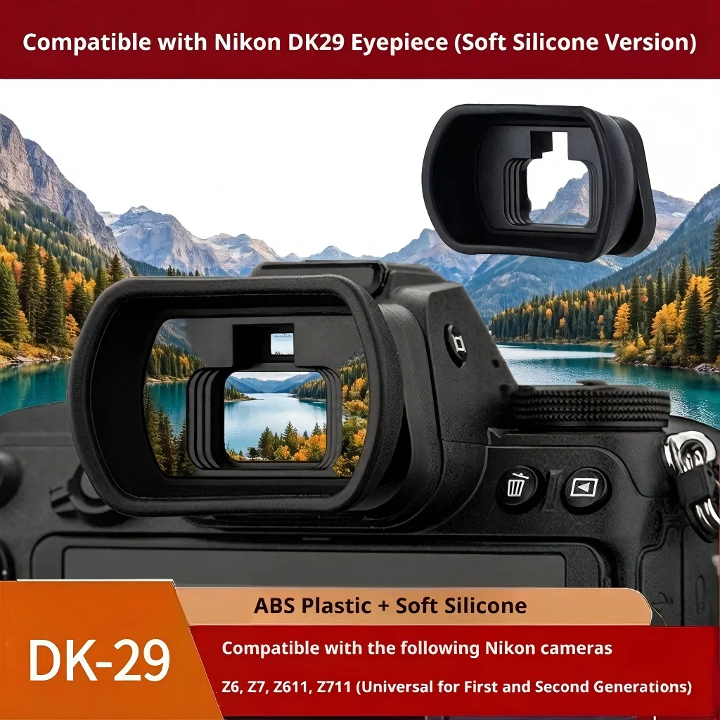 Soft Silicone DK-29 Eyecup Viewfinder Eye Cup DK29 Rubber Cover Cap for Nikon Z5 Z6 Z7 Z6II Z7II Mirrorless Camera Accessories