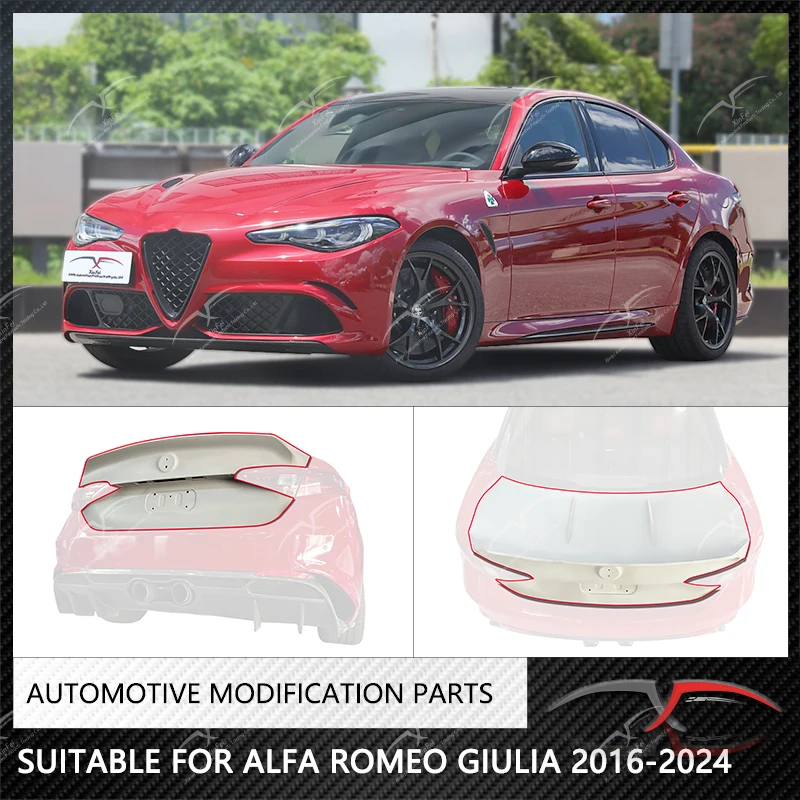 

Подходит для модифицированного багажника автомобиля Alfa Romeo Giulia 2016-2024. Внешний вид украшения ствола красиво