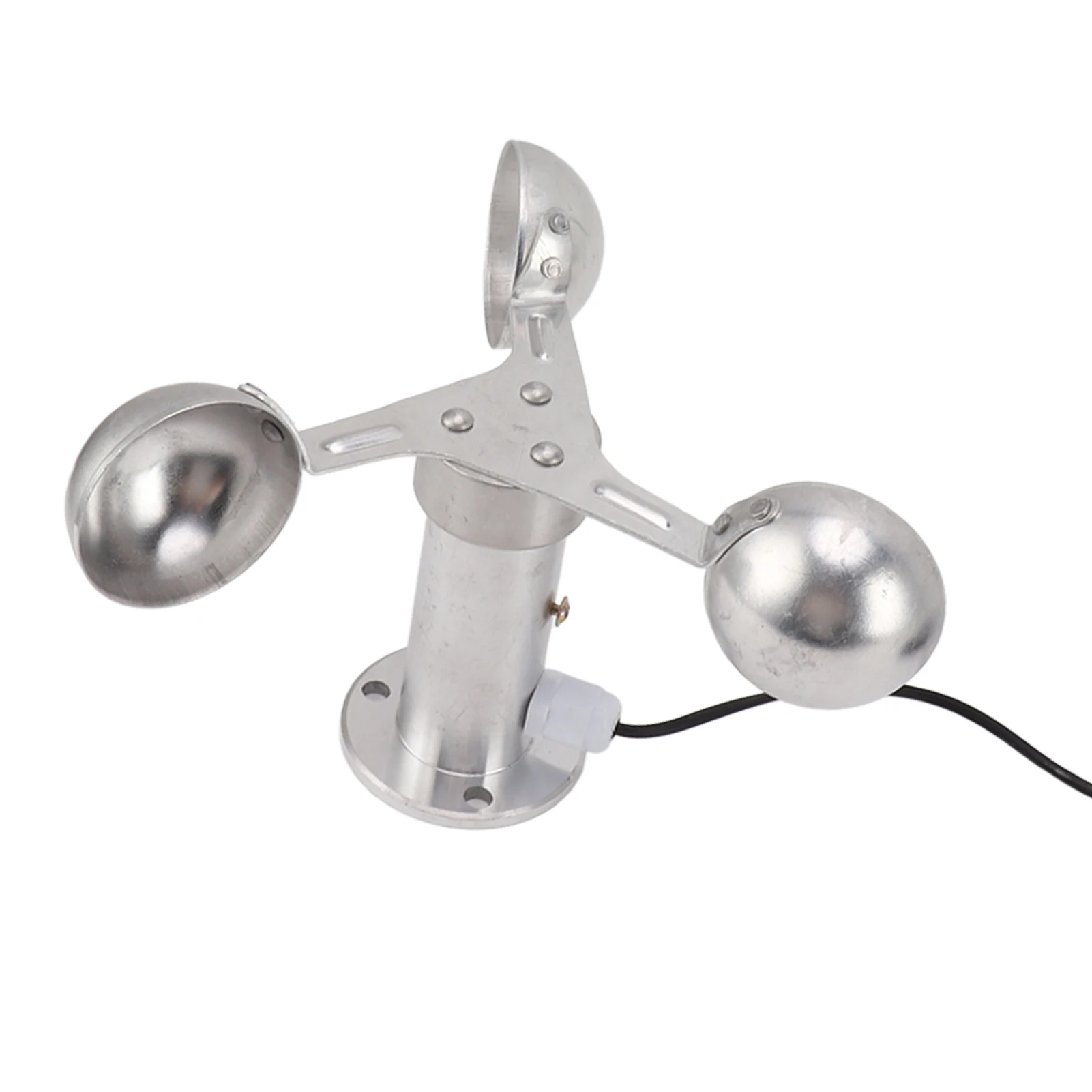 Anemometers Wind Speed Monitoring Sensor 3 Cups Wind Speed Sensor Anemometer 0‑3.8V Aluminium Alloy