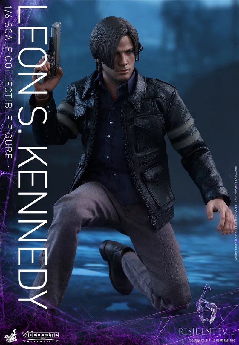 Na Stanie HOTTOYS HT 1/6 VGM22 Figurka Akcji Game Resintevil6 Leon 2.0 Kolekcjonerski Model Leon S. Kennedy Niespodzianka Xmax Zabawka Prezent